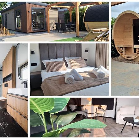 'Relax Lodge Sea' - Wellness Lodge In Zeeland - Private Sauna - Airco - Garden - Outdoor Swimming Pool - Free Wifi, Towels & Bed Linen Heinkenszand Zewnętrze zdjęcie