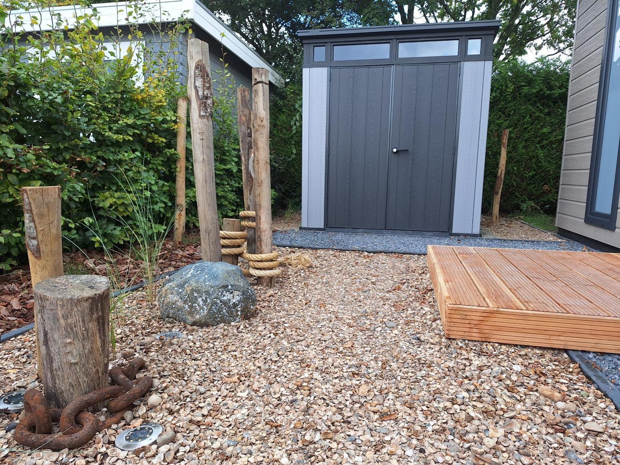 'Relax Lodge Sea' - Wellness Lodge In Zeeland - Private Sauna - Airco - Garden - Outdoor Swimming Pool - Free Wifi, Towels & Bed Linen Heinkenszand Zewnętrze zdjęcie