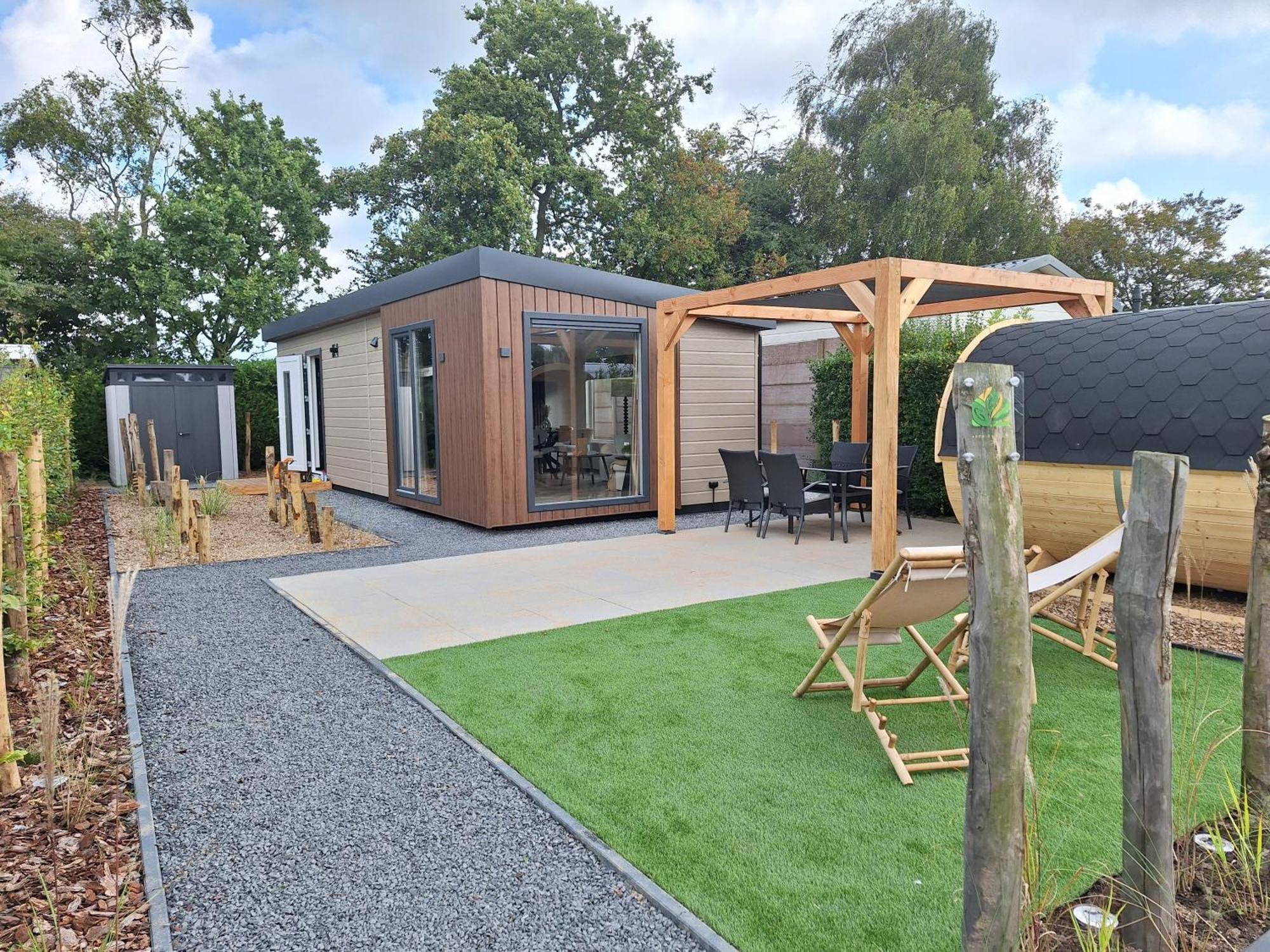 'Relax Lodge Sea' - Wellness Lodge In Zeeland - Private Sauna - Airco - Garden - Outdoor Swimming Pool - Free Wifi, Towels & Bed Linen Heinkenszand Zewnętrze zdjęcie