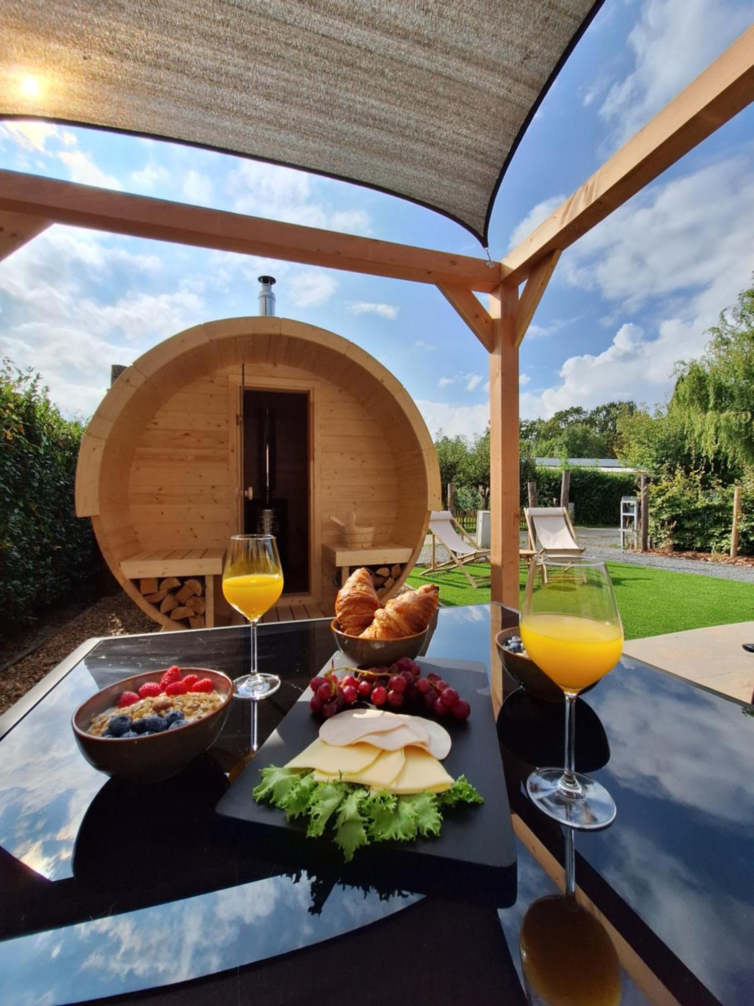 'Relax Lodge Sea' - Wellness Lodge In Zeeland - Private Sauna - Airco - Garden - Outdoor Swimming Pool - Free Wifi, Towels & Bed Linen Heinkenszand Zewnętrze zdjęcie